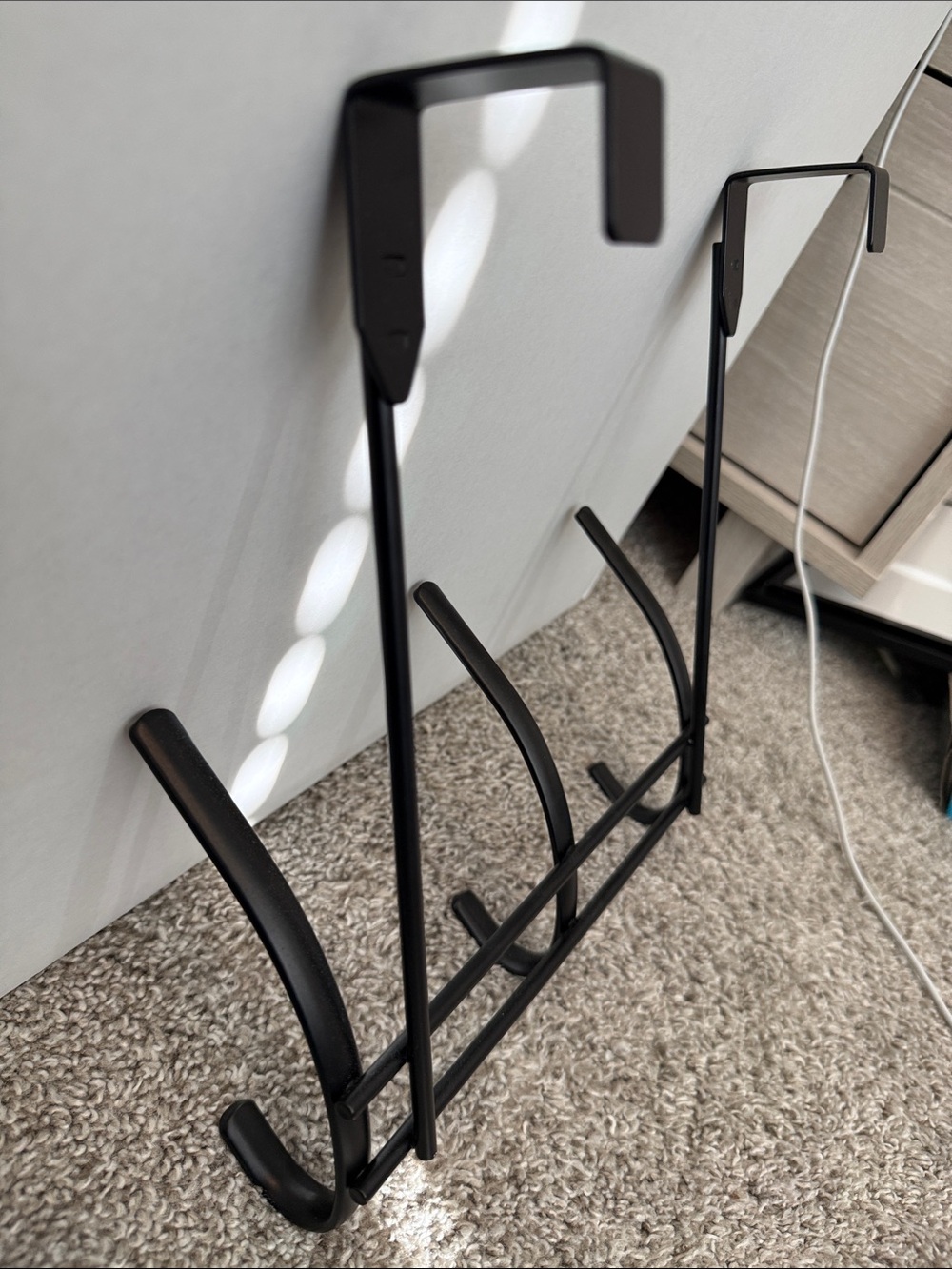 Black & Decker Matte Black 3-Hook Over-the-Door Organizer - Picture 4 of 4